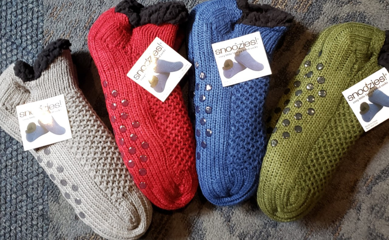 Snoozies Mens Sherpa Socks Microcrew Sherpa Lined Socks